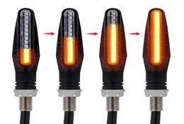 4X Illuminazione universale per motocicli Luci lampeggianti per acqua corrente LED Indicatore di direzione per moto Indicatore di coda Indicatore lampeggiante Flexibl3404162