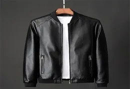 Men039s Jackets Leather Jacket Bomber Motorcycle Jacket Men Biker PU Baseball Jack 2208237449841