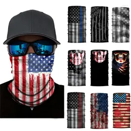 Bandanas bandeira nacional crânio tubo banadana bandana ciclismo moto esportes ao ar livre máscara facial caminhadas equitação men bicicleta cachecol