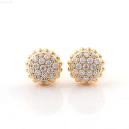 Mens Hip Hop Moissanite Earrings 18kk Gold Honeycomb Cluster Stud Earrings Trendy Charms Iced Out Lab Diamond Stud Earrings