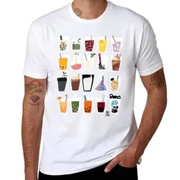 Polo da uomo Wall Of Boba T-shirt delicata Funnys Ragazzi Bianchi Pesi massimi Vestiti carini Magliette semplici da uomo