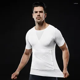 Erkekler Vücut Shapers Erkekler Shaper Sıkıştırma Gömlekleri Karın Shapewear Karın Zayıflama Kılıfı Gynekomasti Korse Bel Eğitmeni Fajas Tops