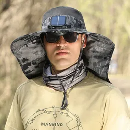 Dayan Sun Hat Outdoor Fan Hat Solar Energy Energy Power Wind Moc ładowanie USB Hat Fishing Cap Alpine Hat Walk Caps 240226