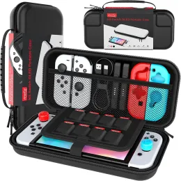 Casos Heystop Bag para Nintendo Switch Protetive Hard Portable Travel Case Shell Bolsa, bolsa de armazenamento para Switch OLED Game Console