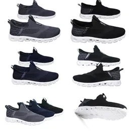 Neue Große Größe Männer One Step Faul Schuhe Frühling und Herbst Mode Beiläufige Gestrickte Atmungsaktive Mesh Sport Schuhe 40