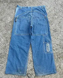 Jeans Jeans JNCO Street Retro Y2K Harajuku Print Loose Brother Extra Large Straight Leg Wide 240304