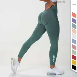 Lu Yoga Outfit Leggings senza cuciture Pantaloni a vita alta traspiranti Pantaloni da allenamento Fitness Nvgtn Collant sportivi da palestra Lemonnn KH3Q