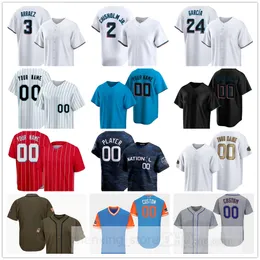 Stitched 2024 Baseball Jersey 78 Bryan Hoeing 52 Anthony Maldonado 47 Darren McCaughan 23 Max Meyer 71 Roddery Munoz 43 Andrew Nardi 35 A.J. Puk 28 Trevor Rogers