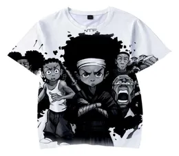 2021Anime The Boondocks 3D Print Tshirt Menwomen Summer Fashion Casual Hiphop Harajuku kortärmad rund halskläder9591221