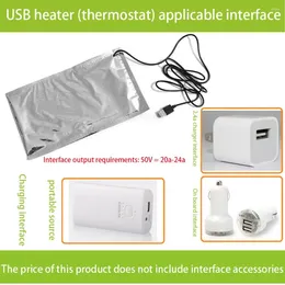 Dinnerware USB Thermostat Pad Portable Heat Preservation Plate Lightweight Lunch Box Warmer Multifunction For Milk Bottle
