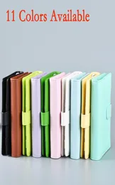 11 цветов A6 Creative Flash Notepad Binder Блокнот из искусственной кожи Macaron Кожаный чехол Многофункциональный дневник Указательная бумага Внутренняя страница Простая Po1454869