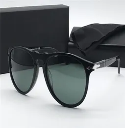 Fashion designer sunglasses 9649 classic retro aviator frame glass lens UV400 protective glasses with leather case vintage retro t8277855