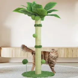 Machines Cat Scratching Post 33 Inch Tall Scratching Post for Large Cat Scratching Post with Sisal Rope Cat Scratcher for Indoor Cats