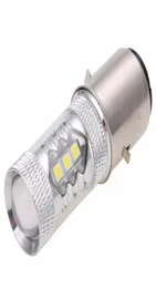 1PC 12V Białe reflektor motocyklowy H6 BA20D 80W LED dla motorowerów rowerowych ATV Fog Light Drl Lampa Bulb2697904