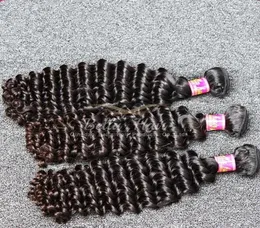 Bella Hair 834 Zoll Güteklasse 8A Malaysisches Reines Haar, Schuss, unverarbeitet, natürliche Farbe, 34 Stück, tief gewellt, für das Ganze V7803117