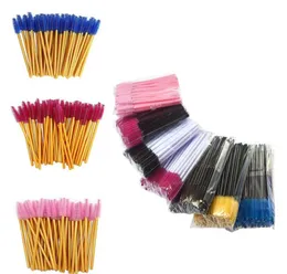 50pcsbag ملونة Mink Eyelash Brushes Eye Makeup Brush Wands Wands Appooler Spooler Lashes Cosmetic Brush Mak6016748