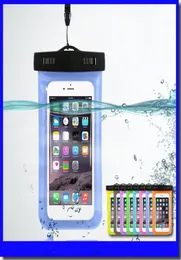 Universal Clear Mobile Phone Dry Pouch Waterproof PVC Cell Phone Bag for Swimming Diving Water Sports Phone Case Bag3823417