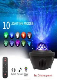 Smart Home Control LED Projector Light Star Galaxy Night Music Starry Water Wave Room Decorotate Children Bedside Lamp5214108