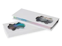 Weiße Papier-Magnetbox, 3D-Nerzwimpern-Verpackung, falsche Wimpern, Verpackungsbox, gefälschte Wimpern-Paket, Kosmetik, leere Wimpern, 6489398