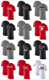 Ohio State Buckeyes T-Shirt Baumwolltuch Runder Kragen, locker, atmungsaktiv, bedruckt, Herren-T-Shirts 00295774685849516