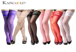 5 colori durevoli economici donne sexy tubo velato pizzo top coscia alta calze sexy Jan10 S9268711477