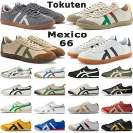 Designer og sapatos casuais Onitsukass tigre México 66 treinador atlético homens mulheres esportes prata off mantle creme verde ao ar livre tênis de corrida mocassins plataforma