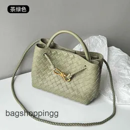 Metal Andiamo Bags Designer HandVenata Luxury Bottegs Buckle Tote Bag Small 2024 Rope Woven Evening Totes Cowhide One Shoulder Crossbody Wo RX8 JI5Z