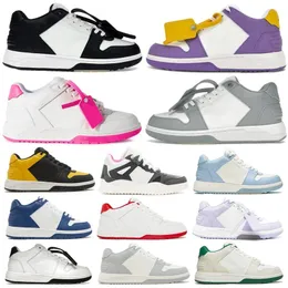 Designer Offes Men Women Top Quality Casual Shoes Out of Office Sneakers Low-tops Black White Pink Leather Light Blue Patent Trainers Runners Sneaker 36-45