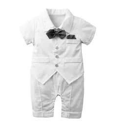Yeni doğan thppers pamuk yaka yaka kısa kollu romper bebek bebek çocuk tasarımcı kıyafetleri Toddler 024 ay 83 Y277773868