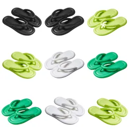 NOVO PARA O VERDADE DE VERDO DE VERMELHOS Designer Women Women White Black Green Flip Flip Slipper Sandals Fashion-039 Slides planos femininos ao ar livre 29 Comtable S