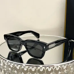 Okulary przeciwsłoneczne dla kobiet ręcznie robione masywne panele luksusowe jakość Jac Marie Fellini okulary retro kwadratowe rama mężczyzn designerskie okulary przeciwsłoneczne oryginalne pudełko