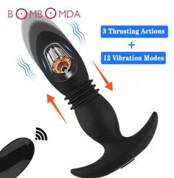 Anal Vibrator vibrator manlig prostata massager trådlös fjärrkontroll dildo buplug anal sex leksaker för män7507194