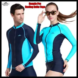 Badkläder SBart Pro Split Diving Wetsuit, Menwomen Lovers Surfing Suits, Outdoor UV50+ Sunscreen Antiuv Twopiece Jellyfish Swimsuit Tops