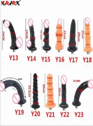 IGRARK LOT TYPER Traditionell sexmaskin A2 F2 Attachment 3xlr Attachment Dildo Sug Cup Sex Love Machine For Women Man Y20049637049