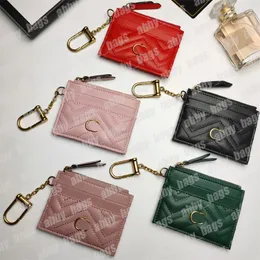 Mulheres titular do cartão carteiras de couro titular do cartão corrente bolsas designer moeda bolsa feminina carteira mini caso de cartão moda marmont moneybag