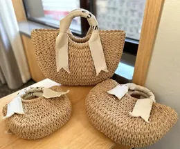 Saco de praia de verão designer pequeno médio grande capacidade sacos moda totes saco de palha tecido bolsas de viagem crochê sacos de mão saco de palha