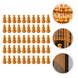 Curtain 50 PCS Gourd Beads Earrings Decorative Scattered Wooden Accessory Adornment No Punching Ornament