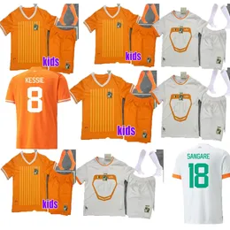 2023 Ivory Coast Soccer National Football Team Kessie Zaha 23 24 Cote d Ivoire Fußballhemden Cornet Drogba Uniformen Kinder Kits Socken Volles Sets