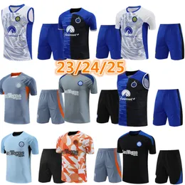 2023 2024 2025 Inter Short TRAININGSANZUG Mailand-Trikots LAUTARO Chandal Futbol Fußball MILANO Trainingsanzug 23 24 25 Camiseta DE FOOT Kurzarm-Trainingstrikot-Set