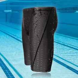 Badebekleidung Männer Hai Haut Wasserschutz professionell wettbewerbsfähige Schwimmstädte Brand Soild Jammer Badeanzug Pant Racing Slips L5XL