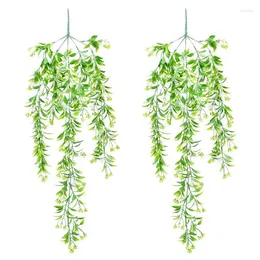 Decorative Flowers Artificial Vine Hanging Plant Garland Home Garden Festival Wedding Party Simulated Leaves