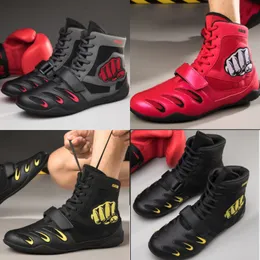 Wrestling Shoes Men Women Weightlifting Powerlifting Boxing Shoe Martial Arts Boots Combat Gear