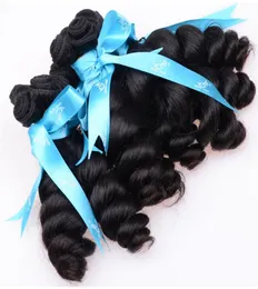 Необработанные волосы Aunty Funmi, упругие кудри, перуанские волосы, яичные завитки, романтические завитки, бразильские наращивания человеческих волос, машина Virgin Fumi 6263373