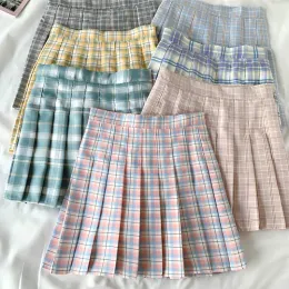 spódnica kobiet plisowana spódnica harajuku w stylu Preppy Styl spódnice mini słodka lady japońskie jk szkolne mundury dziewczyny kawaii spódnica saia faldas