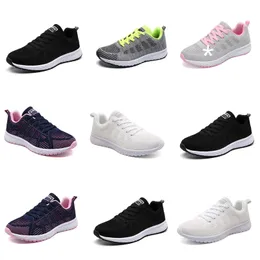 2024 Letnie buty do biegania projektant dla kobiet mody trampki biały czarny różowy szary wygodne-039 Surface Surface Women Outdoor Sports Treners Gai Sneaker Buty