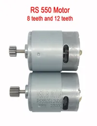Motor dc 12v para crianças motor elétrico carrc motor dc 6v motor elétrico para carro de bebê motor rs550 com 12 dentes e 8 dentes gear7972612