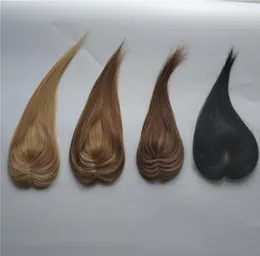 6cm x 9 cm lager Höjdpunkt Färg Silk Top Human Hair Toppers For Women Hair Bang Hair Fliter9000823