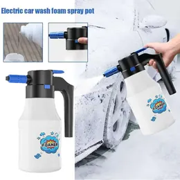 Pulverizador de detalhamento elétrico, limpador de espuma em spray de alta pressão de 1,5L, espumador para lavagem de carro