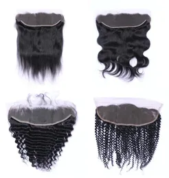 13x4 Swiss Transparent Lace Frontal Vorgezupfter Haaransatz mit Babyhaar Naturfarbe8948463