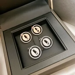 10. Designer-Ohrringe, Ohrring-Rückseite für Damen, diamantvergoldet, 18 Karat, klassischer Stil, offizielle Reproduktionen, europäische Größe, Jubiläumsgeschenk mit Box 016